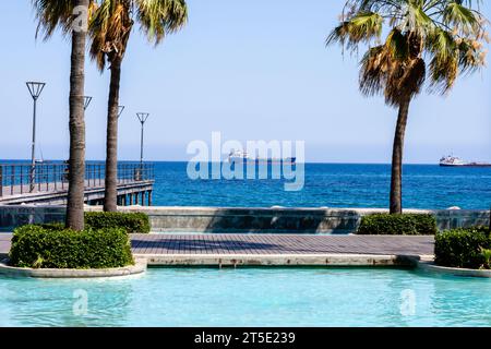 Chypre est une belle île de la Méditerranée orientale pour les vacances d'été, avec d'excellentes plages !! Île de Chypre, 07-10-2021 Banque D'Images