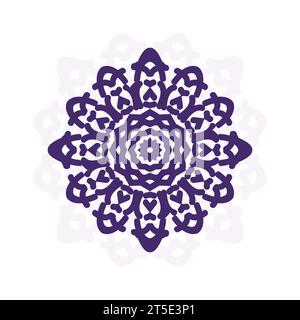 Mandala Flower Art logo Design de fond Illustration de Vecteur