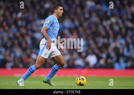 MANCHESTER, ROYAUME-UNI. 4 novembre 2023. Rodri de Manchester City lors du match de Premier League à l'Etihad Stadium, MANCHESTER. Le crédit photo devrait être : Gary Oakley/Sportimage crédit : Sportimage Ltd/Alamy Live News Banque D'Images