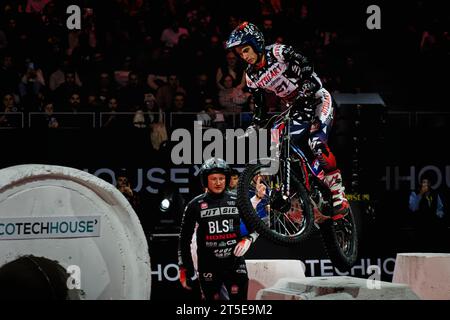 Madrid Arena, Madrid, Espagne. 04 novembre 2023. Championnat du monde FIM X-Trial. Toby Martyn (GBR). Crédit : EnriquePSans/Alamy Live News Banque D'Images