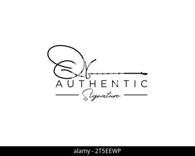 QR Signature logo Template Vector. Illustration de Vecteur