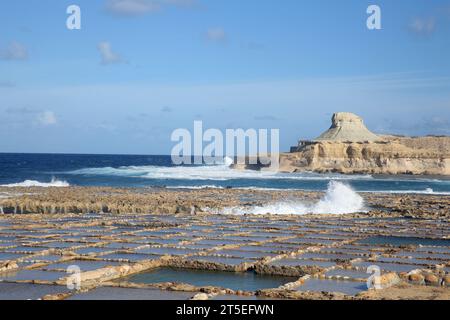 Gozo. 4 novembre 2023. Cette photo prise le 4 novembre 2023 montre le paysage sur l'île de Gozo, Malte. Crédit : Chen Wenxian/Xinhua/Alamy Live News Banque D'Images