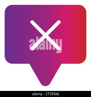 icône de conversation gradient Illustration de Vecteur