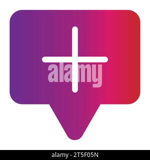 icône de conversation gradient Illustration de Vecteur