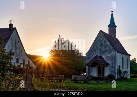 St. Chapelle de Wendelin, Blauen, Blauen BL, Blauen Village, Nenzlingen, Suisse, Baselland, Baselbiet, Laufental, Nenzlingen BL Banque D'Images