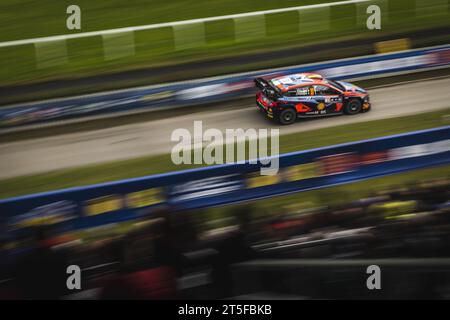 11 Thierry NEUVILLE (bel), Martijn WYDAEGHE (bel), HYUNDAI SHELL MOBIS WORLD RALLY TEAM, HYUNDAI I20 N Rally1 Hybrid, WRC, action lors du Rallye d'Europe centrale 2023, 12e manche du Championnat du monde des voitures de rallye WRC 2023, du 26 au 29 octobre 2023 à Passau, Allemagne Banque D'Images