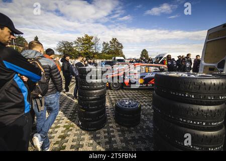 11 Thierry NEUVILLE (bel), Martijn WYDAEGHE (bel), HYUNDAI SHELL MOBIS WORLD RALLY TEAM, HYUNDAI I20 N Rally1 Hybrid, WRC, action lors du Rallye d'Europe centrale 2023, 12e manche du Championnat du monde des voitures de rallye WRC 2023, du 26 au 29 octobre 2023 à Passau, Allemagne Banque D'Images