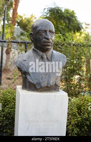 Statue de Georgios Papanikolaou à Athènes Grèce Banque D'Images