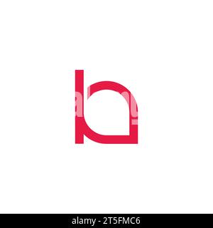 lettre d forme géométrique simple de l'emplacement de l'épingle du logo Illustration de Vecteur