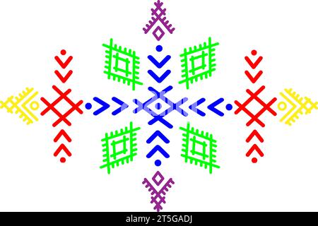 Symbole berbère, Tifinagh, design berbère, culture amazigh, tatouage amazigh.Vector illustration. Illustration de Vecteur