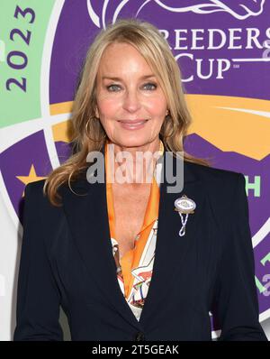 Arcadia, Californie, États-Unis. 04 novembre 2023. Bo Derek assiste aux Championnats du monde de coupe des éleveurs 2023 à Santa Anita Park le 04 novembre 2023 à Arcadia, en Californie. Crédit : Jeffrey Mayer/JTM photos/Media Punch/Alamy Live News Banque D'Images