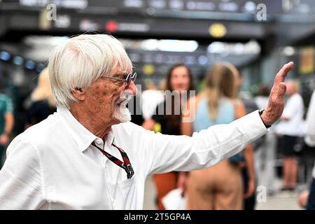 Sao Paulo, Brésil. 05 novembre 2023. Bernie Ecclestone (GBR). 05.11.2023. Formula 1 World Championship, Rd 21, Brazilian Grand Prix, Sao Paulo, Brésil, jour de la course. Le crédit photo doit se lire : XPB/Press Association Images. Crédit : XPB Images Ltd/Alamy Live News Banque D'Images