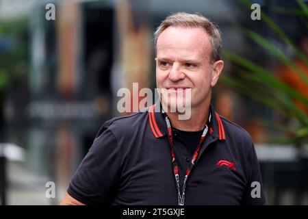 Sao Paulo, Brésil. 05 novembre 2023. Rubens Barrichello (SOUTIEN-GORGE). Championnat du monde de Formule 1, Rd 21, Grand Prix du Brésil, dimanche 5 novembre 2023. Sao Paulo, Brésil. Crédit : James Moy/Alamy Live News Banque D'Images