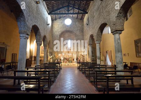 Église Santa Maria Maggiore, Cerveteri, Latium, Italie Banque D'Images