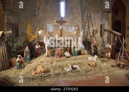 Nativité, église de Santa Maria Maggiore, Cerveteri, Latium, Italie Banque D'Images