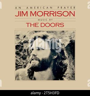 Jim Morrison, The Doors - pochette originale de l'album vinyle - an American Prayer - 1978 Banque D'Images