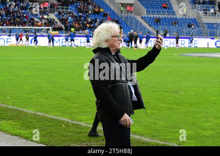 Winfried Schäfer, Manfred Schmider Valencia-Legenden KSC BBBank Wildpark 5.11.2023 Banque D'Images