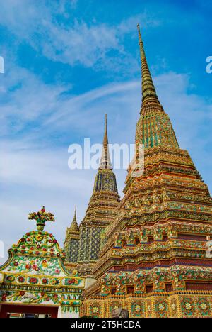 Phra Maha Chedi si Rajakarn. Bangkok. Thaïlande Banque D'Images