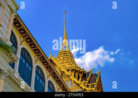 Golden Spire Grand Palace à Bangkok. Thaïlande Banque D'Images