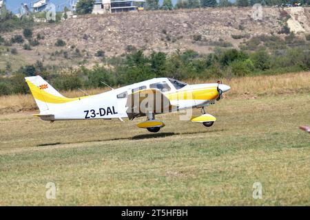 16 septembre 2023, Skopje, Macédoine, Stenkovec Sports Airport, un Grand Airshow a eu lieu. L'événement a été visité par des dizaines de milliers de personnes. Banque D'Images