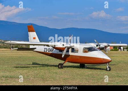 16 septembre 2023, Skopje, Macédoine, Stenkovec Sports Airport, un Grand Airshow a eu lieu. L'événement a été visité par des dizaines de milliers de personnes. Banque D'Images