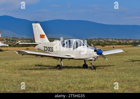 16 septembre 2023, Skopje, Macédoine, Stenkovec Sports Airport, un Grand Airshow a eu lieu. L'événement a été visité par des dizaines de milliers de personnes. Banque D'Images