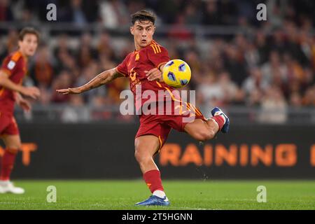 Rome, Italie. 05 novembre 2023. Paulo Dybala de L'AS Roma lors du match de football Serie A entre L'AS Roma et l'US Lecce au stade Olimpico de Rome (Italie), le 5 novembre 2023. Crédit : Insidefoto di andrea staccioli/Alamy Live News Banque D'Images