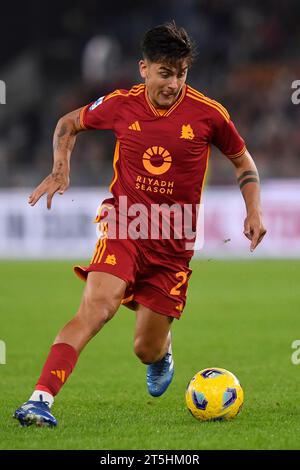 Rome, Italie. 05 novembre 2023. Paulo Dybala de L'AS Roma lors du match de football Serie A entre L'AS Roma et l'US Lecce au stade Olimpico de Rome (Italie), le 5 novembre 2023. Crédit : Insidefoto di andrea staccioli/Alamy Live News Banque D'Images