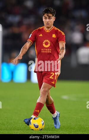 Rome, Italie. 05 novembre 2023. Paulo Dybala de L'AS Roma lors du match de football Serie A entre L'AS Roma et l'US Lecce au stade Olimpico de Rome (Italie), le 5 novembre 2023. Crédit : Insidefoto di andrea staccioli/Alamy Live News Banque D'Images