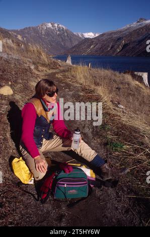 Lac Coldwater sur le sentier Elk Bench près de Mount St. Helens Science and Learning Center, Mt St Helens National Volcanic Monument, Washington Banque D'Images