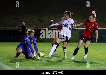 Lewes, Royaume-Uni. 3 novembre 2023. Lors du match de football Barclays FA Womens Championship entre Lewes et Charlton Athletic au Dripping Pan à Lewes, en Angleterre. (James Whitehead/SPP) crédit : SPP Sport Press photo. /Alamy Live News Banque D'Images