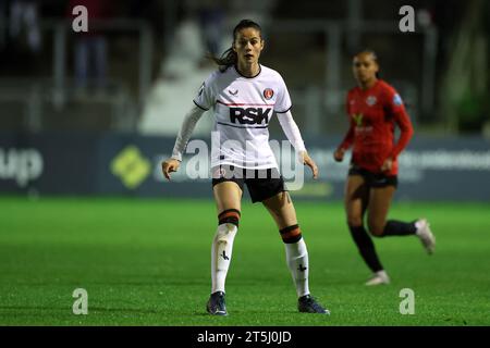 Lewes, Royaume-Uni. 3 novembre 2023. Lors du match de football Barclays FA Womens Championship entre Lewes et Charlton Athletic au Dripping Pan à Lewes, en Angleterre. (James Whitehead/SPP) crédit : SPP Sport Press photo. /Alamy Live News Banque D'Images