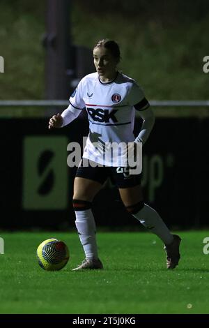 Lewes, Royaume-Uni. 3 novembre 2023. Lors du match de football Barclays FA Womens Championship entre Lewes et Charlton Athletic au Dripping Pan à Lewes, en Angleterre. (James Whitehead/SPP) crédit : SPP Sport Press photo. /Alamy Live News Banque D'Images