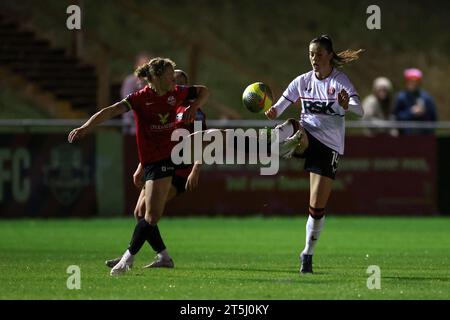 Lewes, Royaume-Uni. 3 novembre 2023. Lors du match de football Barclays FA Womens Championship entre Lewes et Charlton Athletic au Dripping Pan à Lewes, en Angleterre. (James Whitehead/SPP) crédit : SPP Sport Press photo. /Alamy Live News Banque D'Images