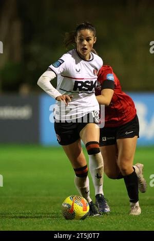 Lewes, Royaume-Uni. 3 novembre 2023. Lors du match de football Barclays FA Womens Championship entre Lewes et Charlton Athletic au Dripping Pan à Lewes, en Angleterre. (James Whitehead/SPP) crédit : SPP Sport Press photo. /Alamy Live News Banque D'Images