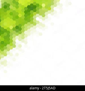 Arrière-plan coloré simple composé d'hexagones Banque D'Images