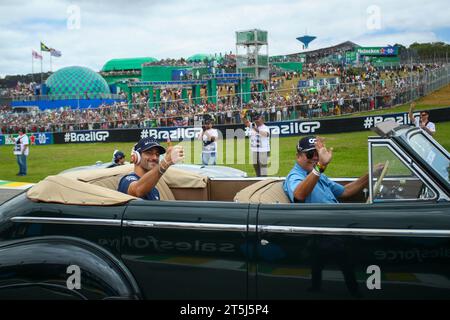 Interlagos, Brasilien. 05 novembre 2023. 5 novembre 2023, Autodromo Jose Carlos Pace, Interlagos, Formule 1 Rolex Sao Paulo Grand Prix 2023, dans la photo Daniel Ricciardo (AUS), Scuderia AlphaTauri crédit : dpa/Alamy Live News Banque D'Images