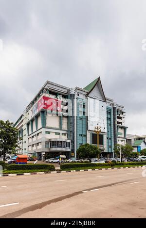 Talat Sao, marché du matin, Centre commercial au centre-ville, LAN Xang Road, Vientiane, Laos, Asie du Sud-est, Asie Banque D'Images