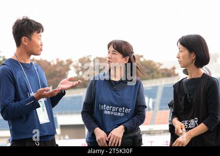 Tokyo, Japon. 5 novembre 2023. Athlétisme : 20e Championnats nationaux d'athlétisme sourds du Japon au stade du parc olympique Komazawa à Tokyo, Japon . Crédit : AFLO SPORT/Alamy Live News Banque D'Images