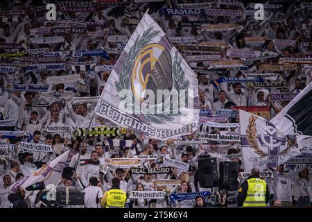 Madrid, Espagne. 5 novembre 2023 ; Stade Santiago Bernabeu, Madrid, Espagne, la Liga football espagnole, Real Madrid contre Rayo Vallecano ; crédit des fans du Real Madrid : action plus Sports Images/Alamy Live News Banque D'Images