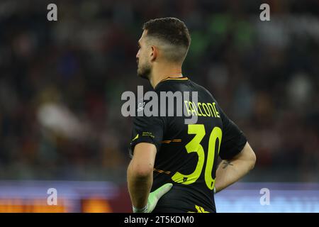 Rome, Italie. 05 novembre 2023. Rome, Italie 06.11.2023 : en action lors du match de football Italie Serie A TIM 2023-2024 jour 11, AS Roma vs US Lecce au Stade Olympique de Rome. Crédit : Agence photo indépendante/Alamy Live News Banque D'Images