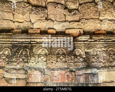 Preah Khan, site archéologique de Preah Khan Kampong Svay, Angkor, Cambodge. Banque D'Images