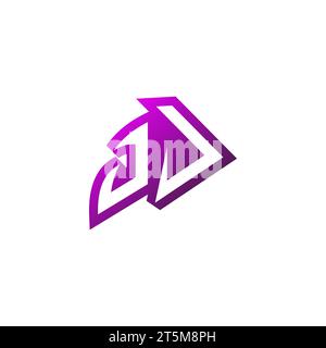Logo de l'emblème JJ Premium initial eSport et concept de conception de jeu Illustration de Vecteur