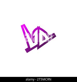 Logo VD Premium logo initial eSport et concept de conception de jeu Illustration de Vecteur