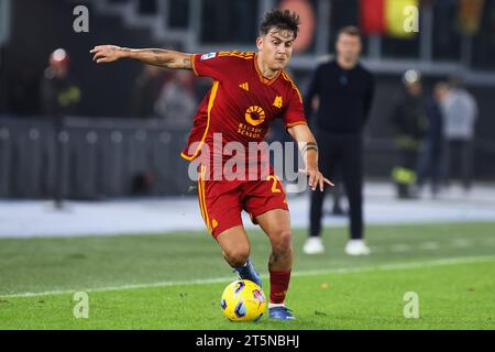 Rome, Italie. 05 novembre 2023. Paulo Dybala de Roma en action lors du championnat italien Serie A match de football entre L'AS Roma et l'US Lecce le 5 novembre 2023 au Stadio Olimpico à Rome, Italie - photo Federico Proietti/DPPI crédit : DPPI Media/Alamy Live News Banque D'Images