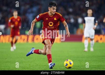 Rome, Italie. 05 novembre 2023. Paulo Dybala de Roma en action lors du championnat italien Serie A match de football entre L'AS Roma et l'US Lecce le 5 novembre 2023 au Stadio Olimpico à Rome, Italie - photo Federico Proietti/DPPI crédit : DPPI Media/Alamy Live News Banque D'Images