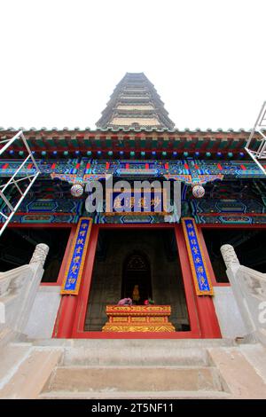 VILLE DE CHENGDE - OCTOBRE 20 : stupas dans l'architecture paysagère du temple de YongYou，station de montagne de chengde, le 20 octobre 2014, ville de Chengde, province du Hebei Banque D'Images