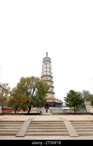 VILLE DE CHENGDE - OCTOBRE 20 : stupas dans l'architecture paysagère du temple de YongYou，station de montagne de chengde, le 20 octobre 2014, ville de Chengde, province du Hebei Banque D'Images