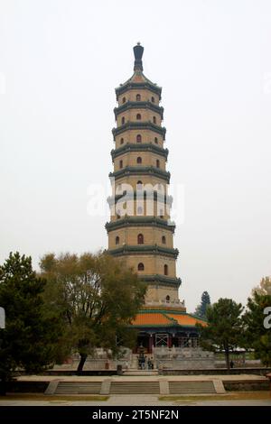 VILLE DE CHENGDE - OCTOBRE 20 : stupas dans l'architecture paysagère du temple de YongYou，station de montagne de chengde, le 20 octobre 2014, ville de Chengde, province du Hebei Banque D'Images