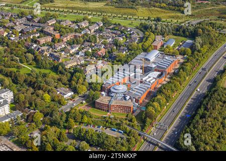 Vue aérienne, DASA Arbeitswelt Exhibition Museum, Dorstfeld, Dortmund, région de la Ruhr, Rhénanie du Nord-Westphalie, Allemagne, DE, Europe, photo aérienne, Aerial pho Banque D'Images